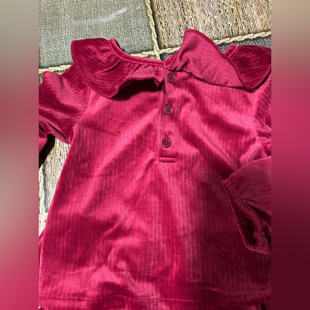 Carter's Burgundy Baby Set - Picture 4 of 8